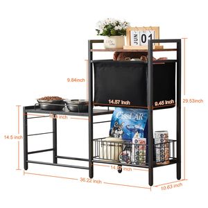 Ciotole Rialzate per Cani e Stazione di Alimentazione con Contenitore - Supporto Rialzato per Ciotole e Alimenti per Animali Domestici - Product Image 5