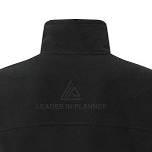 Veste d'hiver en polaire de qualité supérieure, personnalisable en gros, nouveau design, col montant, logo frontal pour homme - Product Image 6