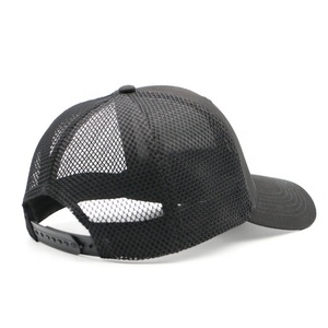 Hot Sale <b>Plain</b> Trucker <b>Cap</b> Western Streetwear Low Moq Wholesale Custom Blank Black Trucker Hat Bul - Product Image 4