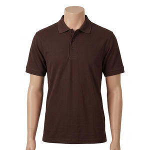 Vente en gros à bas prix – Maillot de golf respirant 100 % coton à rayures, uniforme de travail personnalisé, brodé, à manches courtes, en jersey tricoté - Product Image 6