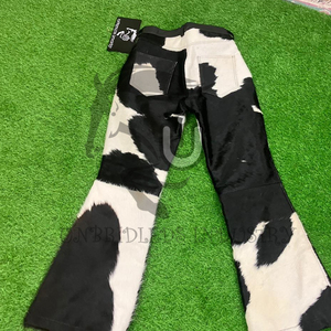 Pantalones de Hombre 2026 de Cuero Genuino con Pelo de Vaca, Cintura Elástica, Corte Medio, Estilo Hip Hop, Atrevido y a la Moda - Product Image 4