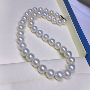 Auténtico Collar de Perlas de Agua Dulce Aurora de Cinco Estrellas de 9-11 mm, Elegante, Suave, Ligero, Natural y Elegante - Product Image 4
