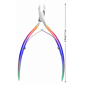 Coupe-ongles de luxe en acier inoxydable, 3 pièces, coupe-cuticules, coupe-ongles courbé, outil manuel pour soins des ongles - Product Image 4