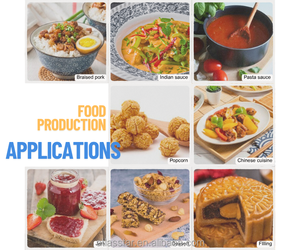 Machine de mélange de pâte de haricots rouges de Restaurant, mélangeur de cuisine de 20 litres, bouilloire de chauffage au gaz, Machine de mélangeur d'aliments de Taiwan - Product Image 4