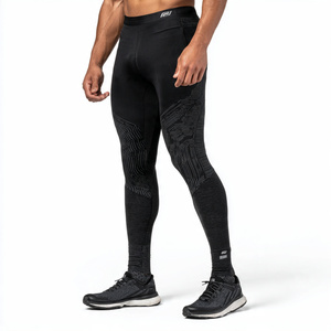 Compression Wear Athletic Leggings Basketball Tight Leggings <b>Men's</b> 100% Polyester Printed <b>Base</b> <b>Layer</b> Leggings <b>MEns</b> - Product Image 1