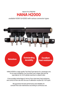 Hana gas nhiên liệu cng/LPG Rail loại <span class=keywords><strong>Injector</strong></span> (3 cyl & 4 cyl lắp ráp) H2000(KET MG640543-5 kết nối) - Product Image 4