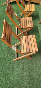 Tumbona Moderna de Teca Sólida para Exteriores con Cojín Crema y Respaldo Ajustable, Silla de Patio para Jardín o Villa junto a la Piscina - Product Image 6