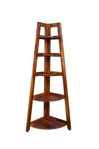 Estantería de Esquina de Madera para Sala de Estar |   Estantería para Libros de 5 Niveles, Estantería de Esquina, Librería para Decoración del Hogar - Product Image 3