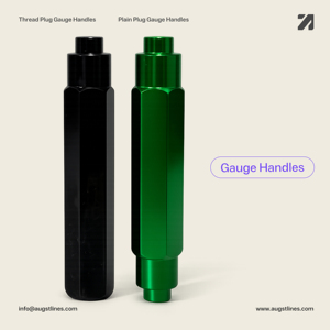 Augst Lines Thread <b>Plug</b> Gauge Handle <b>Red</b> Green Aluminum Alloy Plain <b>Plug</b> Gauge Holder GO NOGO Gauges Manufacturer In-stock - Product Image 2