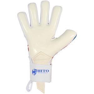 Gants de gardien de but professionnels personnalisés au design dernier cri, contact de la paume avant en latex, dos en silicone imprimé, coupe négative, enveloppe du pouce - Product Image 3