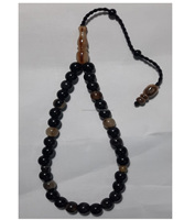 Misbaha de luxe faite à la main, imitation corne de buffle, toucher réel, vente en gros, perles de cadeau islamique, Tasbih de prière premium