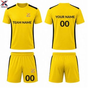Camiseta de Fútbol de Manga Corta, Secado Rápido, Transpirable, Personalizable, Unisex, para Adultos, Uniforme Oficial de Equipo, Venta al Por Mayor, OEM - Product Image 1