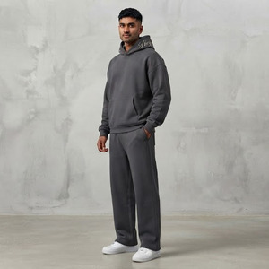 Ensemble de survêtement et sweat à capuche pour homme, tenue d'hiver, ensemble de deux pièces, sweats à capuche grande taille, survêtement, sweats à manches longues - Product Image 5