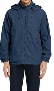 Veste Softshell Longue Imperméable à Capuche Personnalisée pour Homme, Coupe-Vent de Randonnée, Vêtement d'Extérieur Hiver Respirant en Tissu Coton, Fabrication OEM - Product Image 2