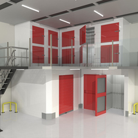 Unités de stockage en libre-service, casiers, mini-entrepôts à double étage, mezzanines en acier, bâtiments préfabriqués pour le stockage en libre-service