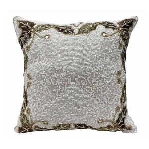 Nouvelle arrivée : Housse de coussin élégante en perles de verre, motif paon, housse de coussin décorative en perles, coussin d'appoint fait main - Product Image 5