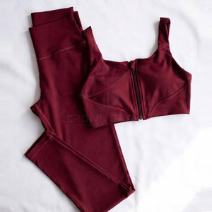 Custom Fitness 3 Piece Crop Top <b>Set</b> Breathable Stretch Fabric High Waist Leggings Sports Bra Activewear For Women - Product Image 6
