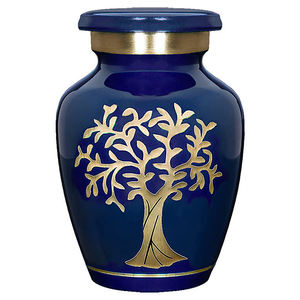 Urna Pequeña Azul Árbol de la Vida para Cenizas Humanas, Mini Urnas Conmemorativas que Crean un Lugar de Descanso Cálido para su Ser Querido - Product Image 6