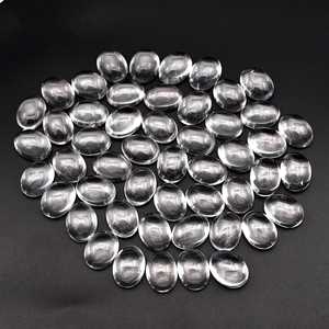 Lot en gros de cabochons ovales en quartz naturel transparent de 5x7 mm, à dos plat, calibrés, pierres précieuses en vrac pour la fabrication de bijoux - Product Image 2
