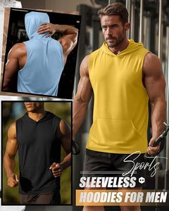 Camiseta sin mangas de algodón premium para hombre, camiseta de gimnasio sin mangas, camiseta de entrenamiento con logo personalizado, ropa deportiva para hombre - Product Image 2