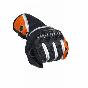 High Quality Men's Sports Racing <b>Gloves</b> Breathable Leather Motorbike Gear <b>Touch</b> Screen Functional - Product Image 4