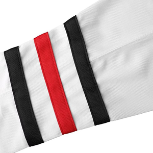 Maillots de hockey sur glace personnalisés avec impression par sublimation sur le devant, uniformes d'équipe, 100% polyester, évacuation de l'humidité, séchage rapide, unisexe, adulte, double - Product Image 4