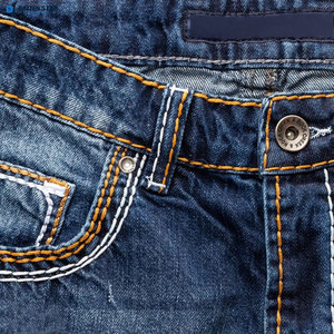 Pantalones Cortos de Mezclilla para Hombre, Casuales, Lavado Claro, Cintura Media, Bordados, Transpirables, Ecológicos, con Cierres y Botones, Estilo Urbano, para Primavera/Verano - Product Image 4