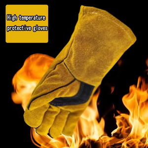 Gants de travail pour soudeurs résistants à la chaleur et au feu, en fil de Kevlar, pour une utilisation quotidienne en extérieur, pour les travaux au foyer, gants de sécurité pour la soudure - Product Image 6
