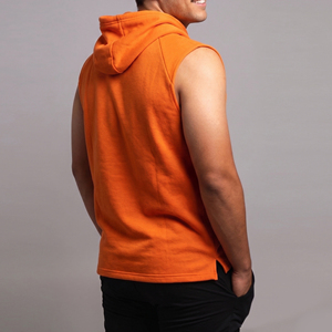 Haut de sport sans manches pour homme, débardeur de fitness, pull de musculation à capuche pour homme - Product Image 2