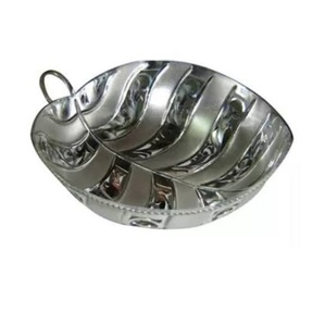 Snack Dessert Serving Metal Serving Bowl Modern Style Handcrafted Decorative Custom Shape Fruit Bowl Supplier <b>By</b> India - Product Image 1