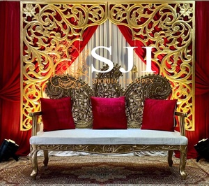 Kundan Hanging Small <b>Frame</b> For <b>Wedding</b> Decorations <b>wedding</b> props hanging props decoration kundan style - Product Image 3