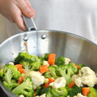 Wok Foodie in acciaio inossidabile da 14 pollici, wok profondo per cucinare in modo stir-fry - Product Image 2