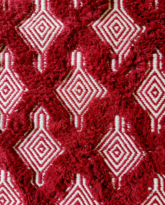 Alfombra Moderna de Algodón Shaggy Personalizada, Diseño Abstracto Jacquard, Antideslizante, Apta para Mascotas, Tejido Plano para Entrada de Casa - Product Image 2