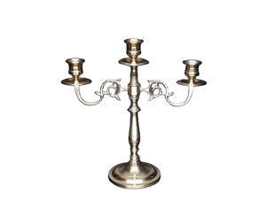 Haute qualité Vintage métal laiton bougeoir meilleur prix mariage Accent lampe bougie pilier support pour usage domestique excellent moule - Product Image 2