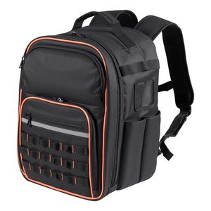 Zaino Porta Attrezzi Resistente con 49 Tasche, Scomparto per Laptop, Base in Tessuto Rinforzato, Logo in Gomma Personalizzabile - Organizzatore da Lavoro OEM - Product Image 1