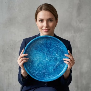 Nouvel arrivage : Plats et plateaux en résine, grands plateaux, vaisselle pour la maison, l'hôtellerie et la restauration, assiettes en résine tendance, articles de table - Product Image 2
