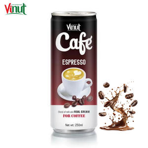 กาแฟเอสเพรสโซ่กระป๋อง วินุต 250 มล. รสชาติกลมกล่อม ปราศจากน้ำตาล ส่วนผสมจากธรรมชาติ กาแฟเวียดนาม นามเวียตฟู้ดส์ - Product Image 1