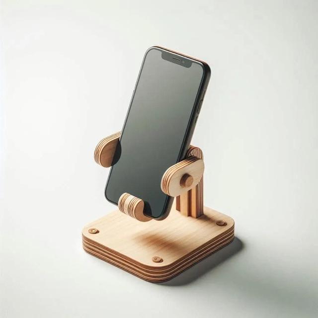 New Products Wooden Mobile desktop Phone Holder Natural Wood Mobile Cell Phone Stand Universal Wood Phone laptop Stand