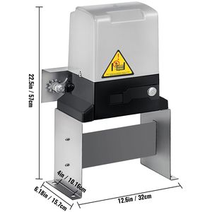 Apri Cancello Scorrevole AC1400 3100LBS con 2 Telecomandi, Kit Hardware di Sicurezza, Velocità di Movimento 43ft/min, Operatore per Cancelli - Product Image 5