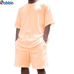 Ensemble de survêtements unisexes confortables pour hommes : T-shirt oversize et pantalon de jogging, couleur unie, style urbain, respirant, personnalisable pour l'été - Product Image 4