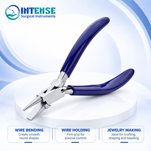 Wholesale Jewelry Making Combination <b>Pliers</b> Round <b>Nose</b> <b>Flat</b> <b>Nose</b> Stainless Steel Precision Beading Tools - Product Image 3