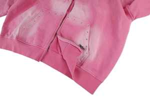 Sudadera con Capucha de Felpa Francesa Vintage con Efecto Desgastado por el Sol, 100% Algodón, Lavado Ácido - Product Image 2