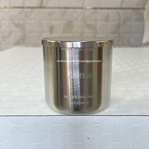 Vente en gros de pots à bougies vides en laiton brossé personnalisés, décoration d'intérieur en métal de luxe, bougies parfumées à la cire de soja résistantes à la chaleur, faites à la main, pour la Saint-Valentin - Product Image 5