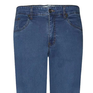 กางเกงยีนส์ทรงตรงผู้ชายสไตล์คลาสสิก ลำลอง สตรีทแฟชั่น ทรงเข้ารูป สีฟ้าฟอก ใส่ได้ทั้งฤดูหนาวและฤดูร้อน ระบายอากาศได้ดี ดีไซน์ย้อนยุค - Product Image 4