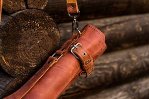 Ensemble de couteaux en cuir véritable de haute qualité, durable, sac de rangement fonctionnel pour la protection des couteaux LKR-0295 - Product Image 3