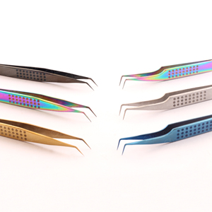 Pince à épiler pour cils 3D 6D de qualité supérieure pour femmes, prise en charge facile, plusieurs couleurs disponibles, en acier inoxydable - Product Image 2