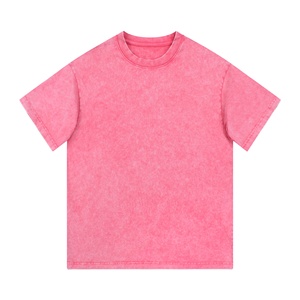 Custom Boxy Cropped Crew Neck Men's T-Shirt 100% Cotton Knitted Eco-Friendly Lightweight Regular Fit High Street Custom Printing - Product Image 1