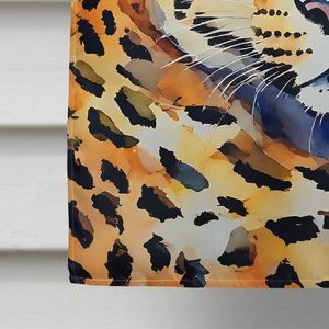 Grande Bandiera Decorativa da Giardino a Forma di Leopardo, per Portico, Palo, Cortile, Opera d'Arte Multicolore in Poliestere, da Appendere a Parete, Magneti da Frigorifero - Product Image 4