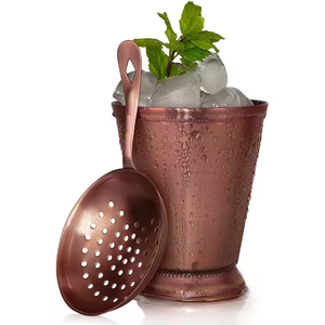 Vaso Julep de Acero Inoxidable Plateado, Dorado y Cobrizado para Bartender, con Logotipo Personalizado - Product Image 2