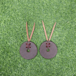 Protège-mors Western imprimé rose Howdy avec attaches en cuir marron – Accessoires d'équitation personnalisés pour chevaux - Product Image 4